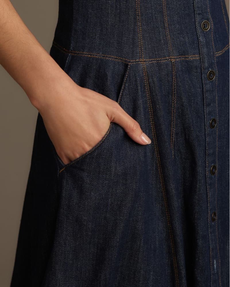 Anthropologie Denim Dress - Image 4