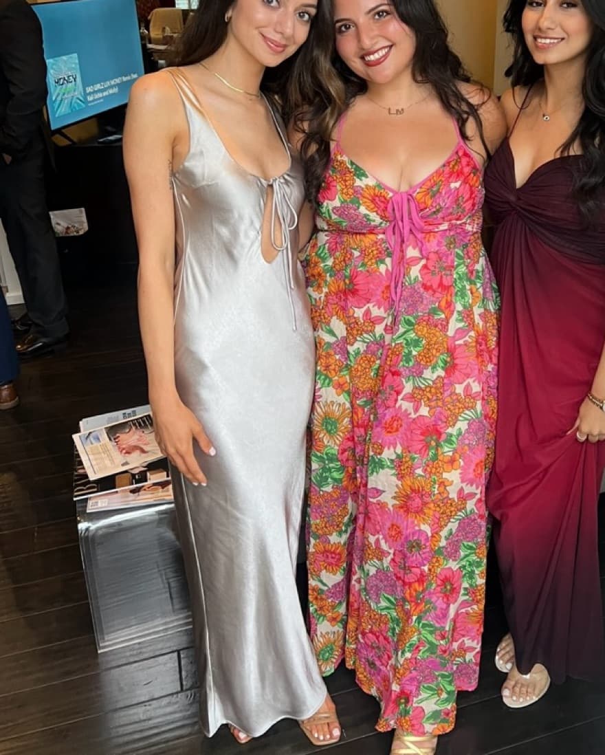 Meshki Keyhole Satin Maxi Dress - Image 5
