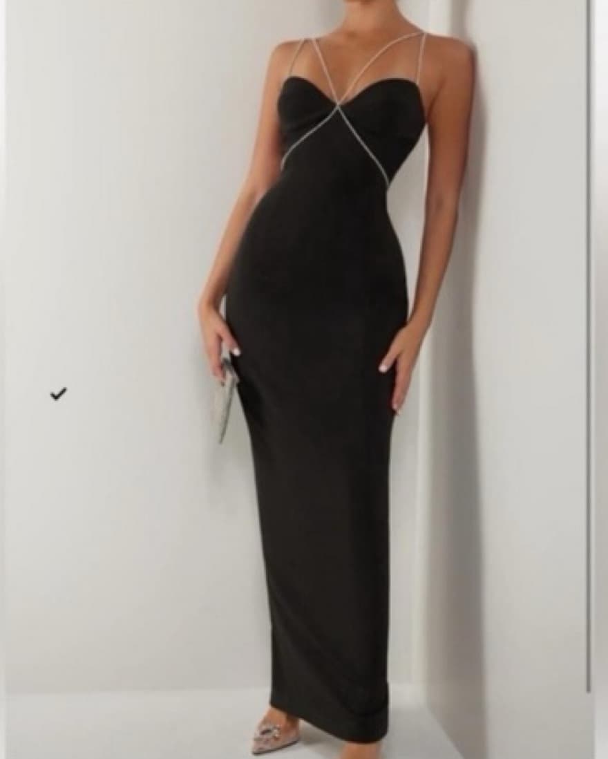 Heiress Glam Black Dress - Image 1