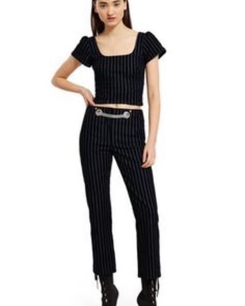 Miaou Velvet Flock Kelly Top - Image 3