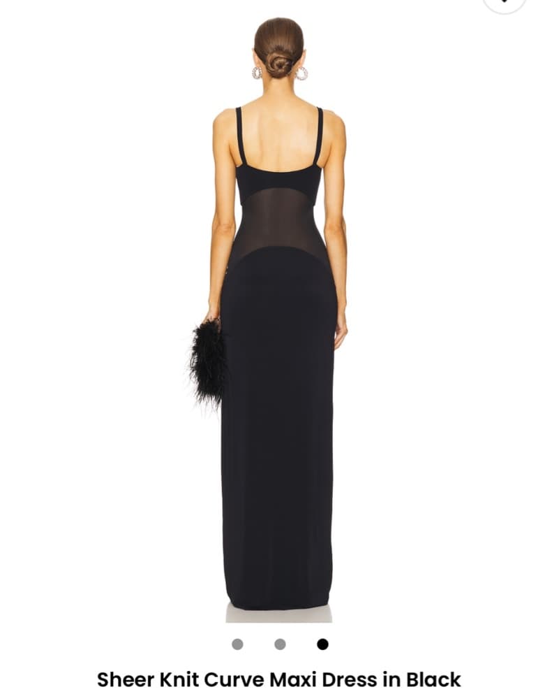 Helsa Sheer Knit Curve Maxi Dress - Image 3