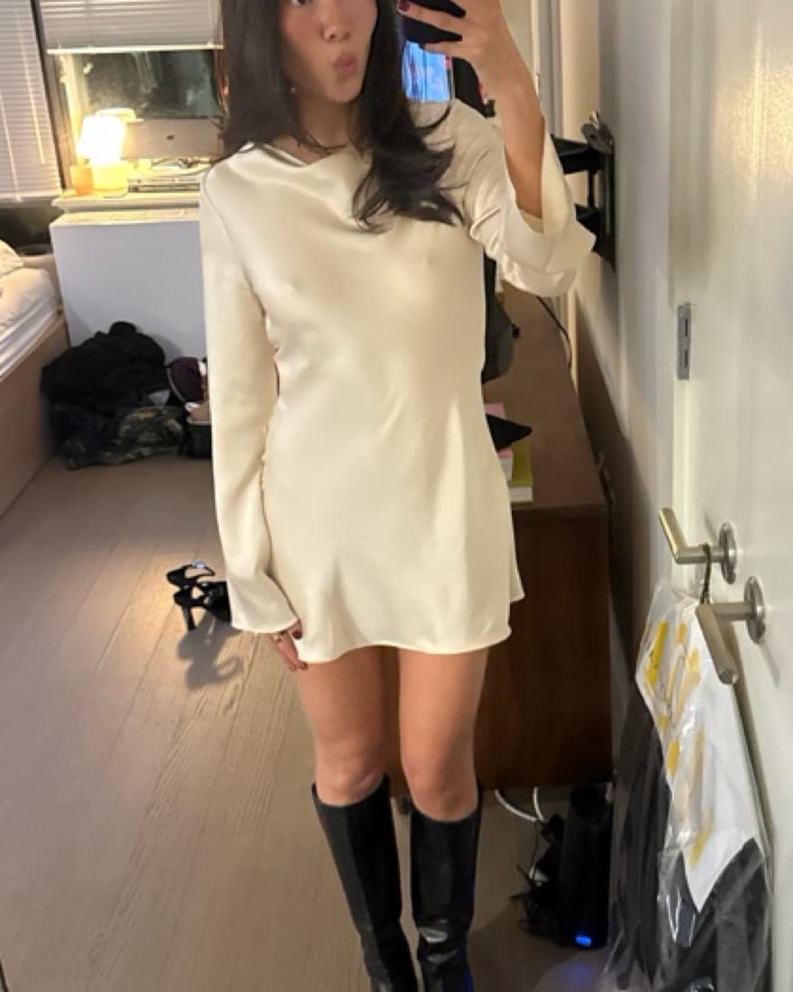 Reformation Pike Satin Dress  - Image 3