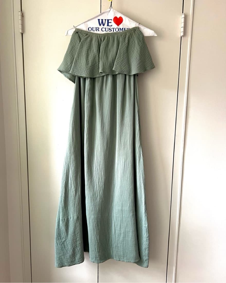 Tuckernuck Gauze Dress Sage - Image 2