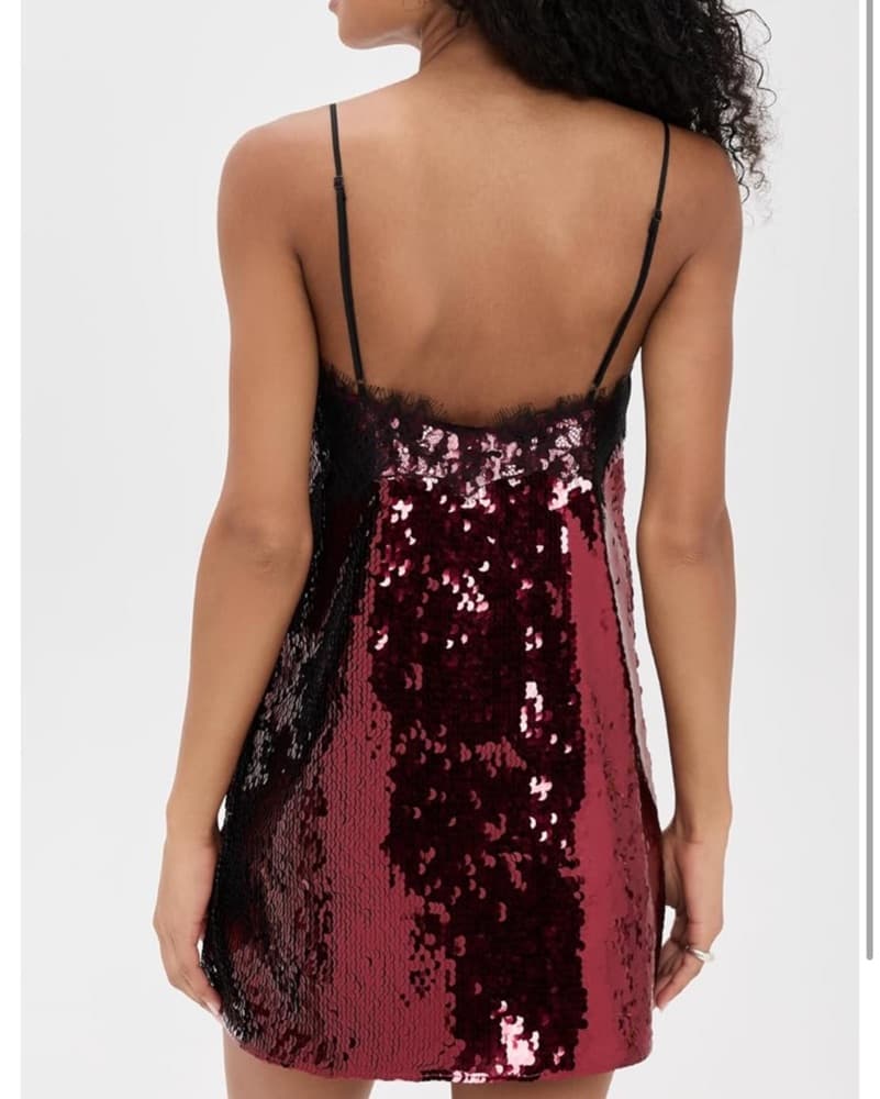 Retrofête Women's Olive Sequin Dress - Image 2