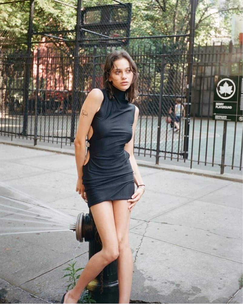 Buci Black Turtleneck Mini Dress - Image 2