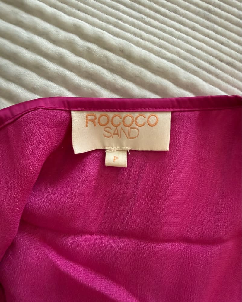 Rococo Sand Cut Out Satin Midi Dress - Image 5