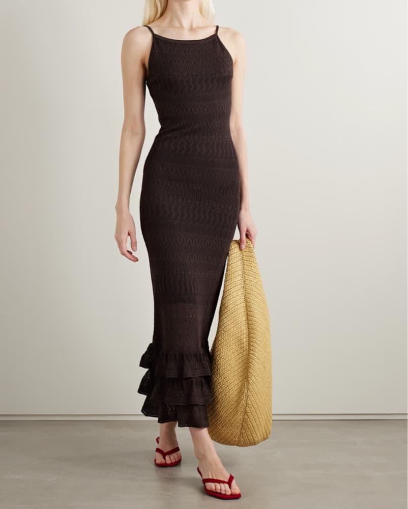 Staud Bliss Dress in Earth - Image 1