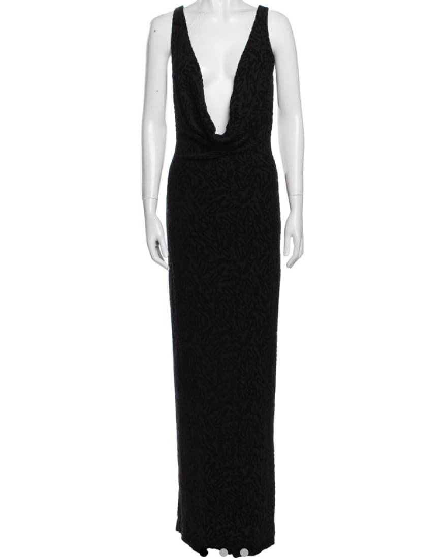 Missoni Gown Deep v Dress - Image 4