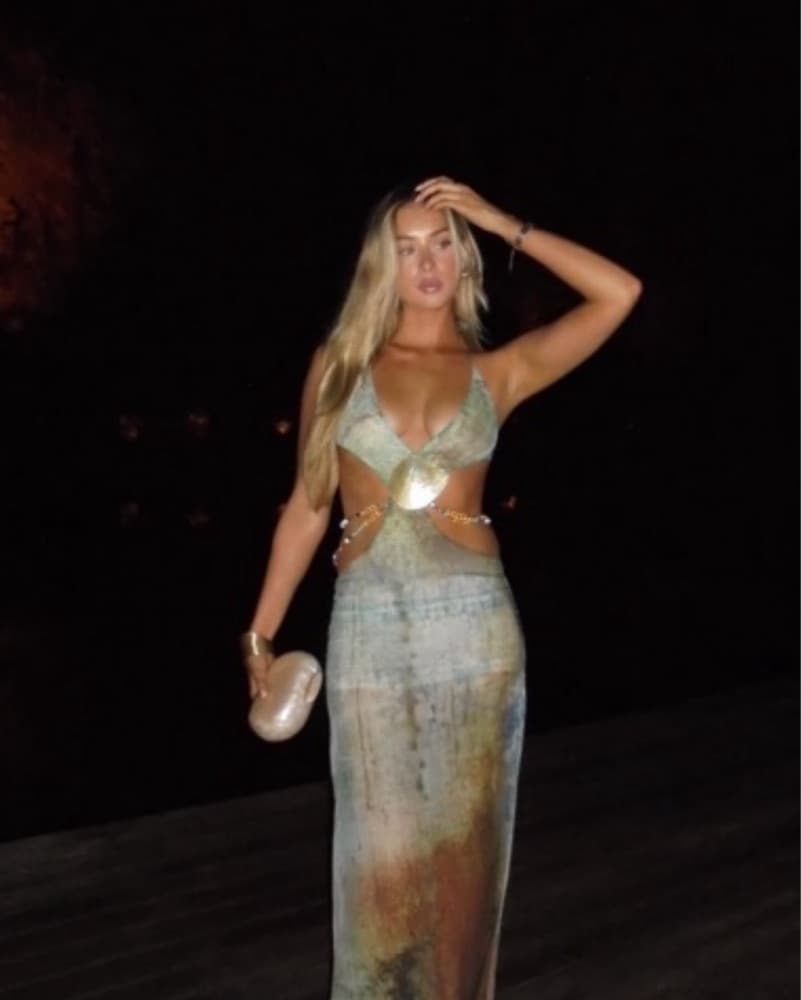 Shimmering Goddess Maxi Dress - Image 1
