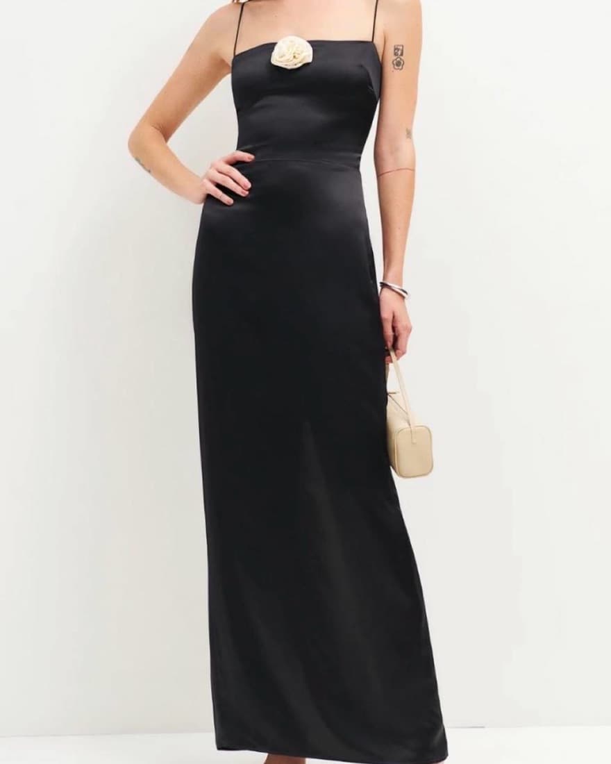 Reformation Frankie Silk Dress - Image 1