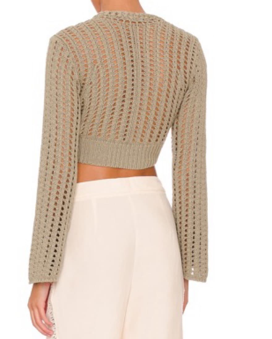 SIMKHAI Nile Corded Crochet Twisted Top  - Image 3