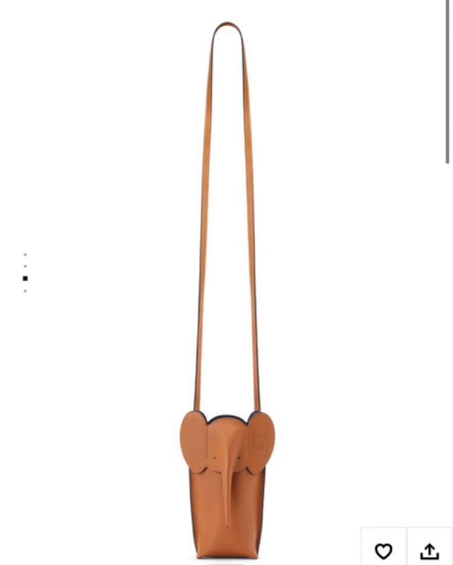 Loewe Elephant Pocket Bag Crossbody Tan - Image 4