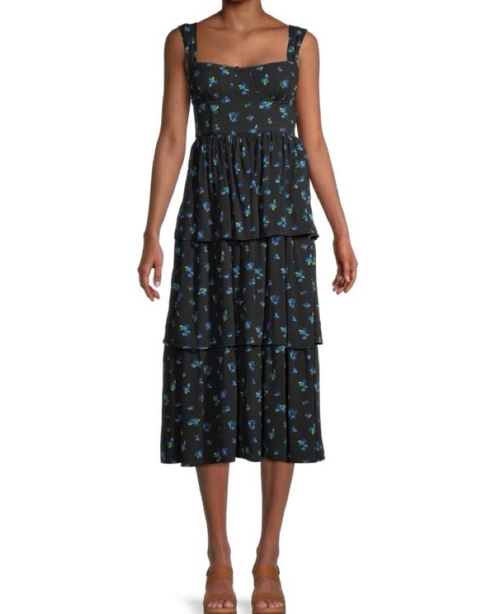 WeWoreWhat Corset Floral Dress - Image 1