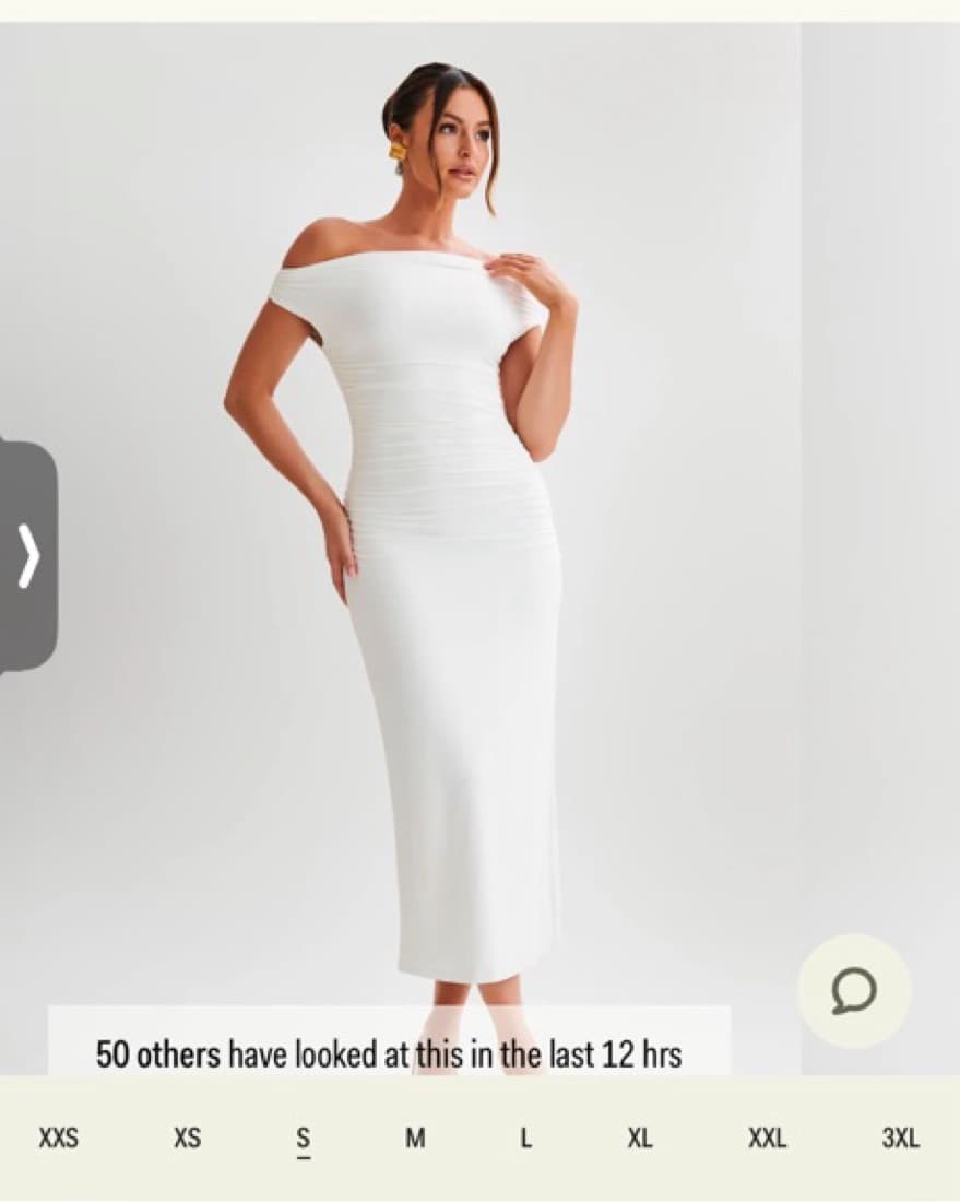 Elegant Off-Shoulder White Maxi Dress - Image 2