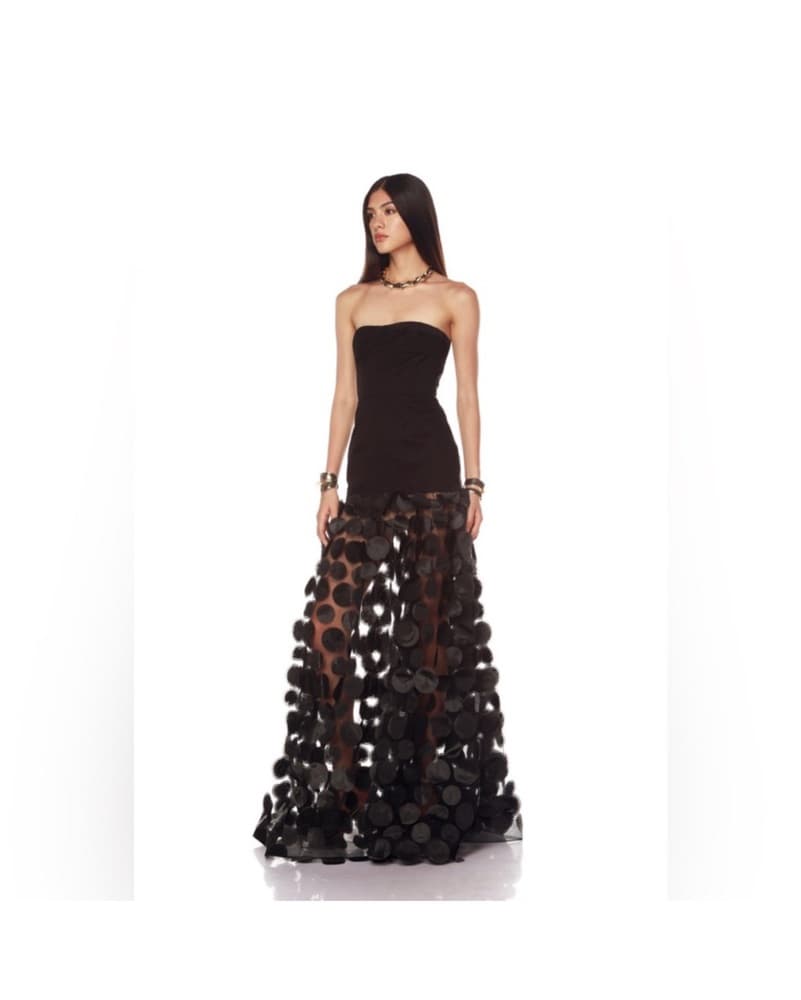 Bronx&Banco Harper Strapless Black Gown - Image 2