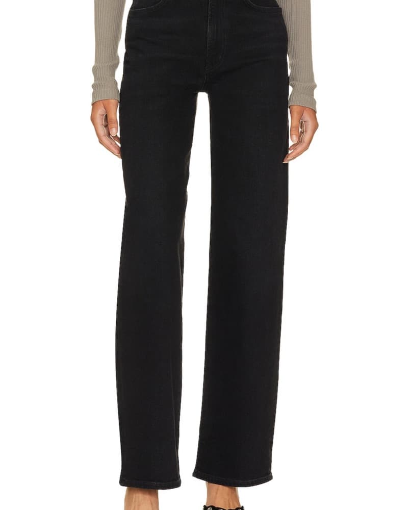 Harper Mid Rise Wide Straight Jeans - Image 1