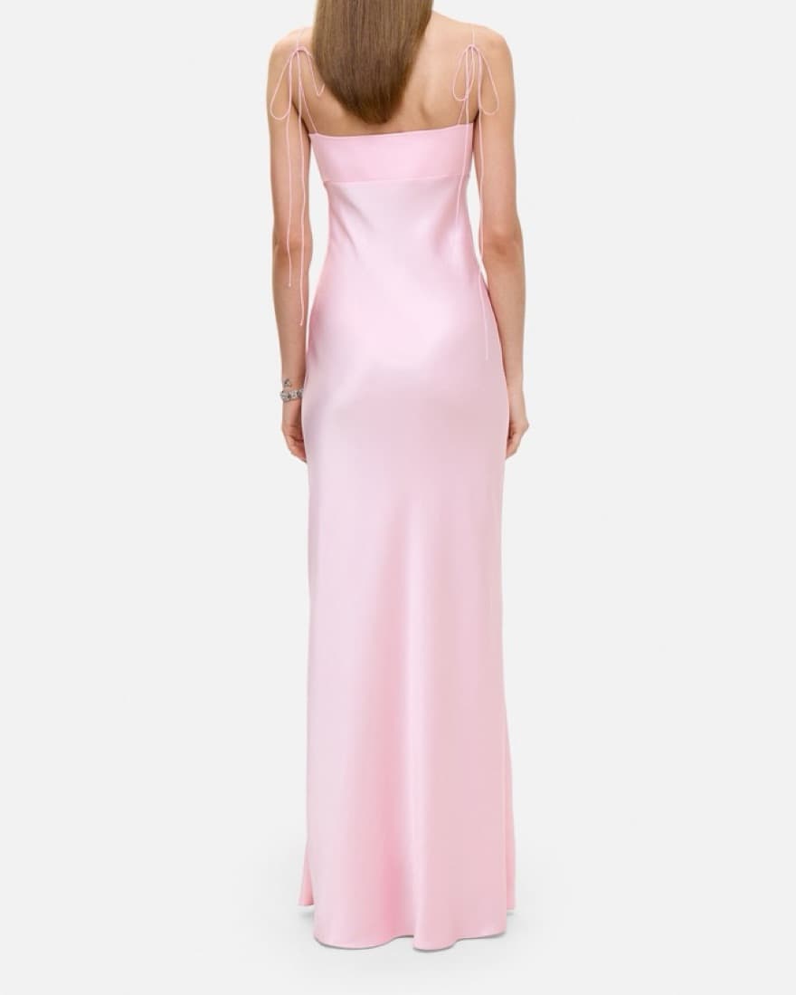 Anna October Satin Pink Gown - Image 4