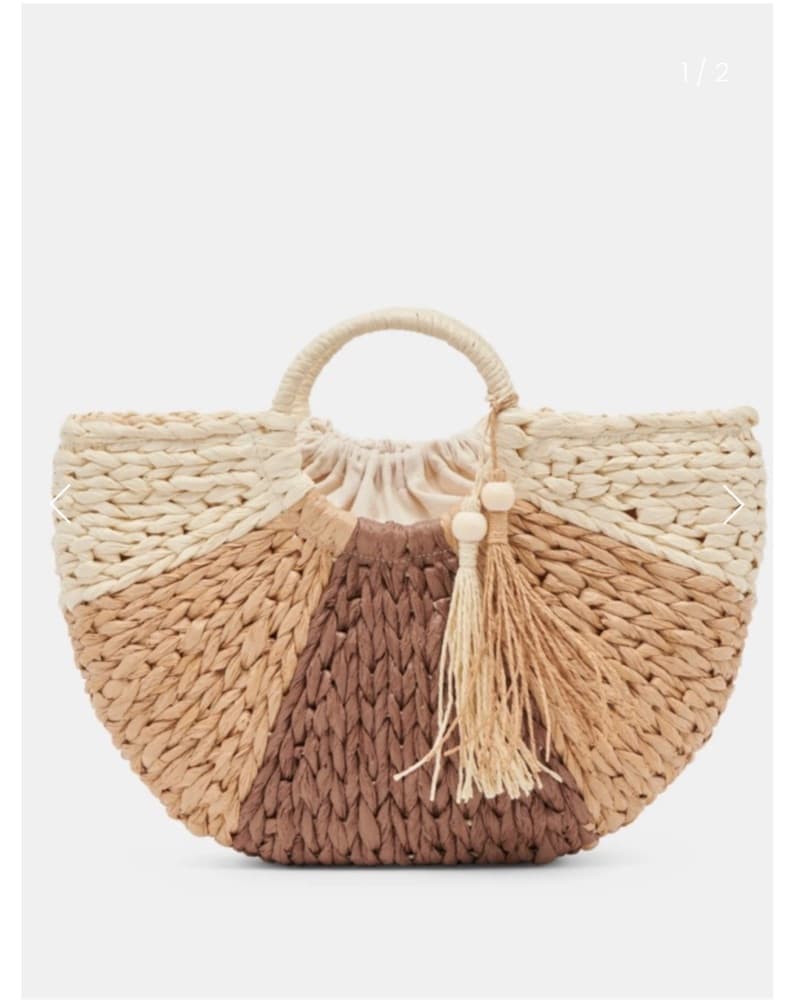 Dolce Vita Estelle Raffia Bag - Image 1
