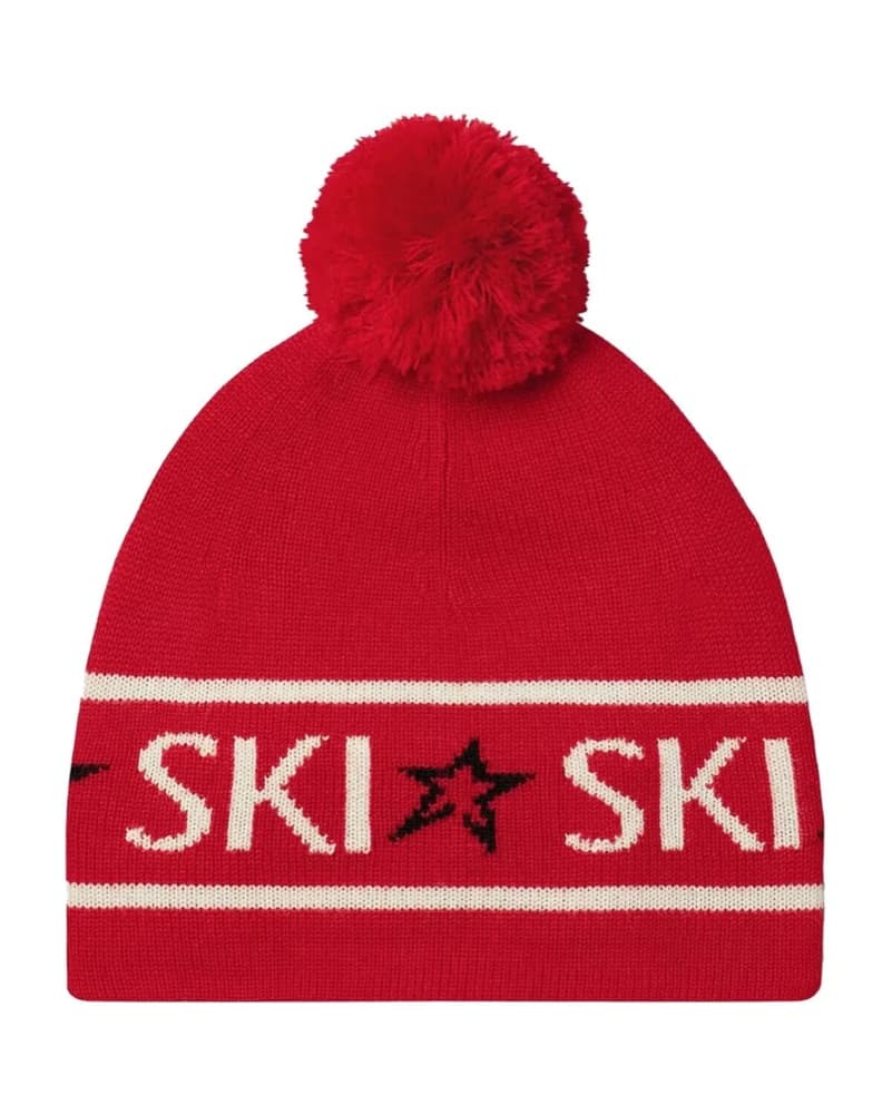 Perfect Moment Ski Knitted Beanie Red - Image 2