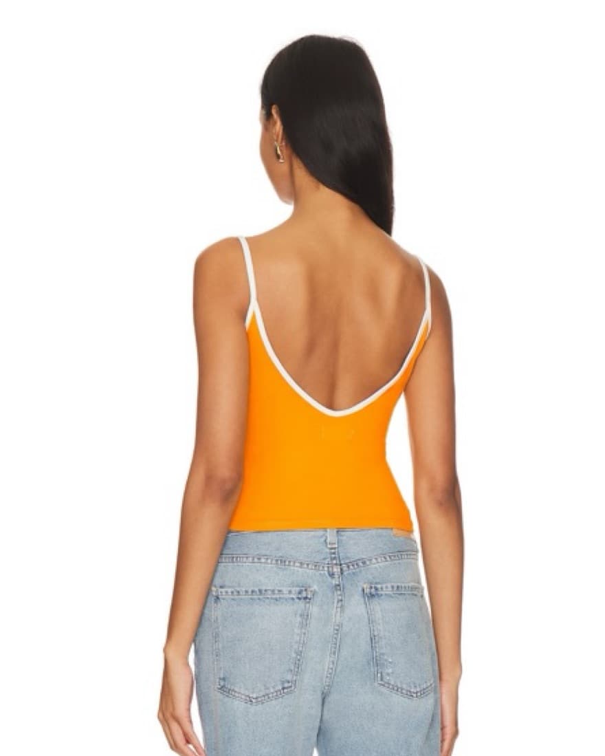 Madison top In Orange & White  - Image 2