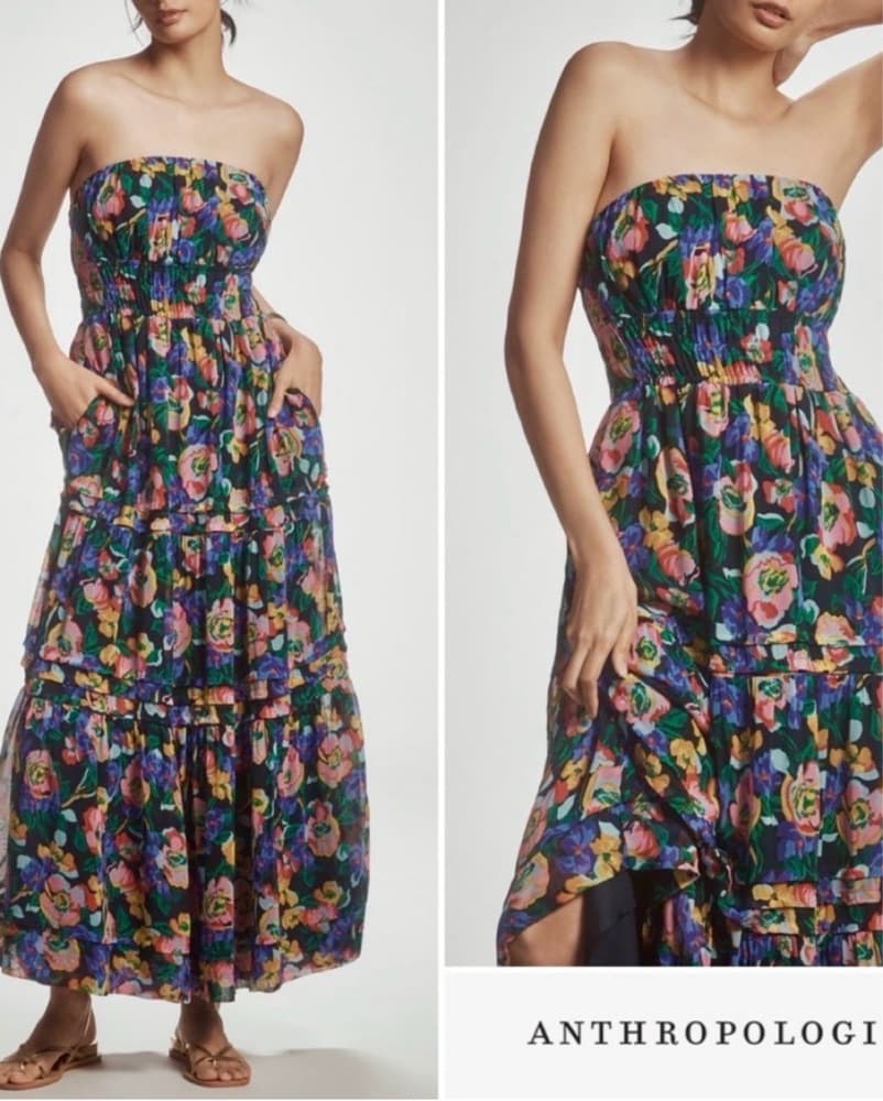 Anthropologie SOMERSET STRAPLESS DRESS - Image 2