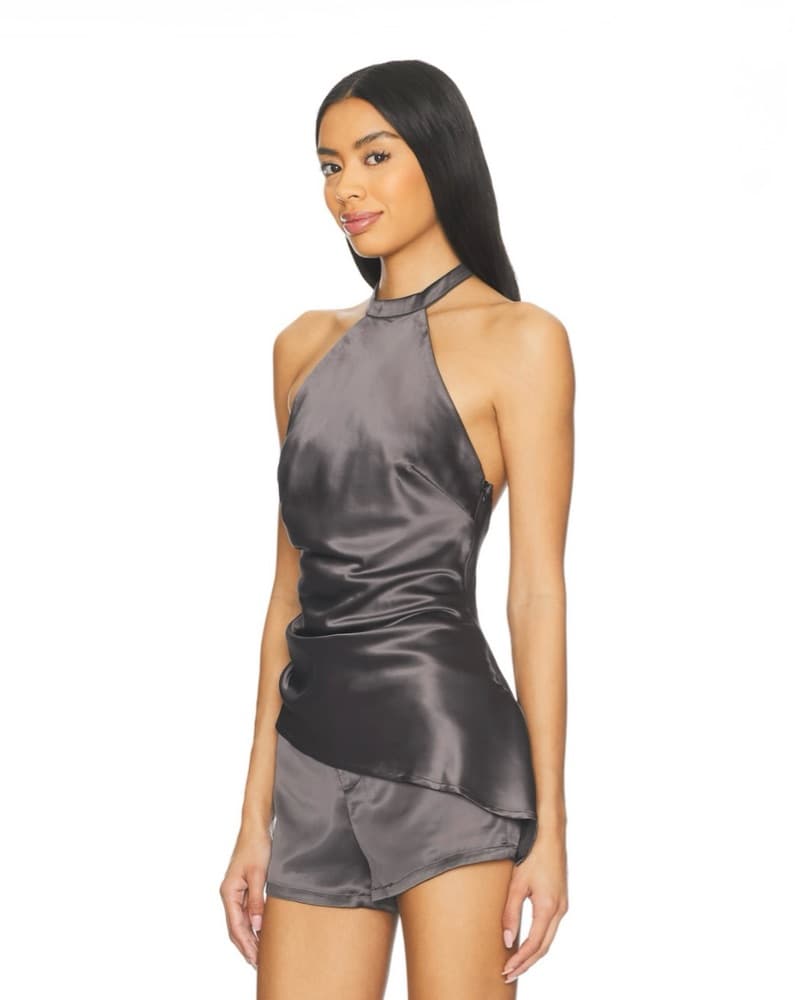 Clo Top & Short Gunmetal Set, Superdown - Image 3