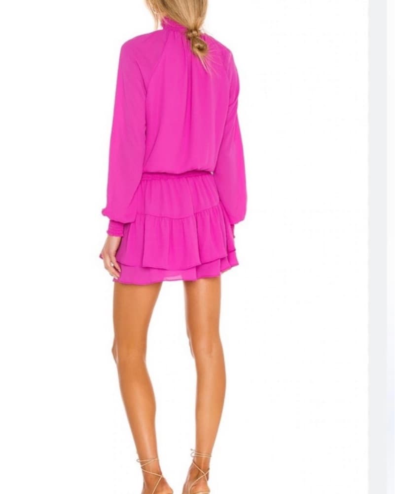 Turtleneck Ruffle Skirt Dress  - Image 2