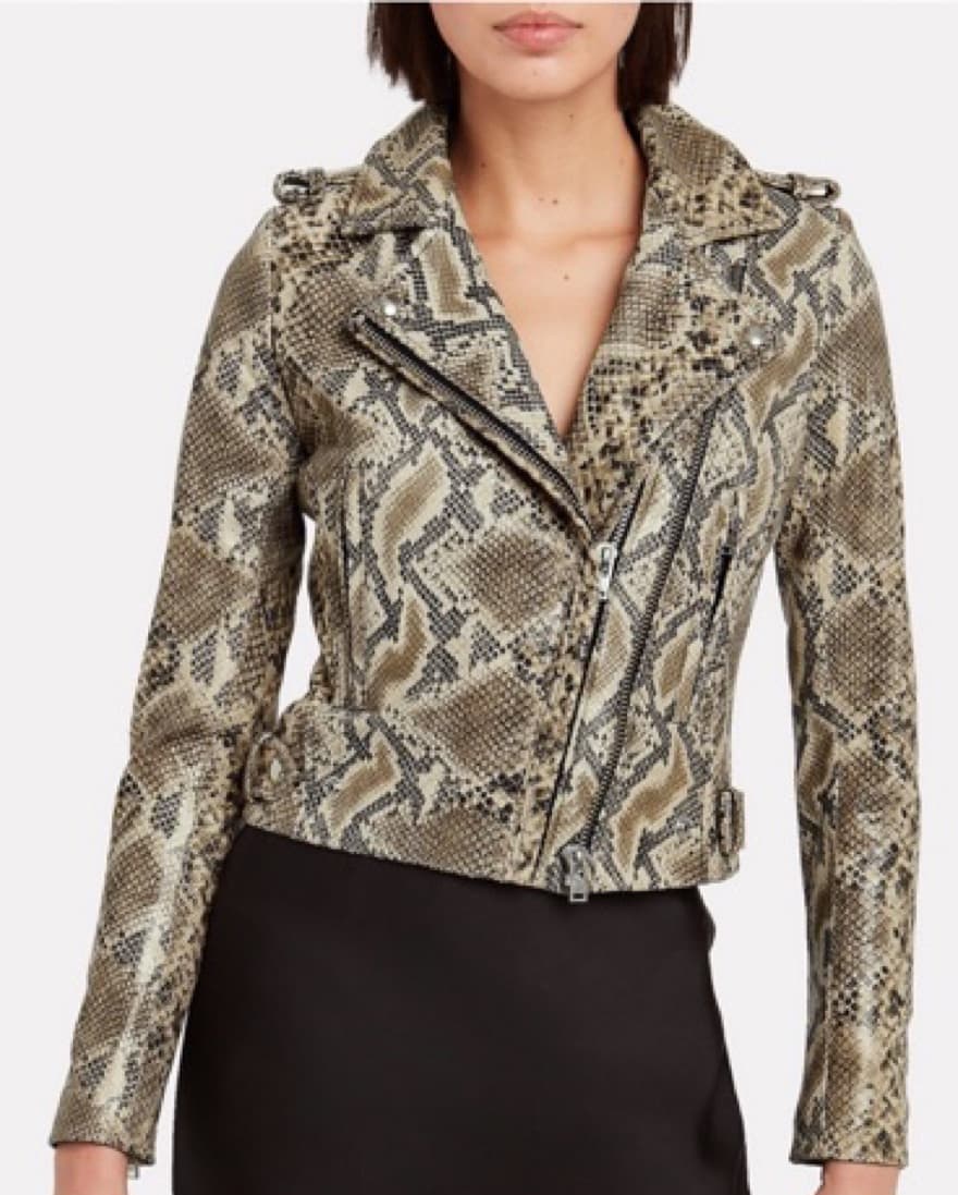 Iro Python Leather Jacket - Image 1