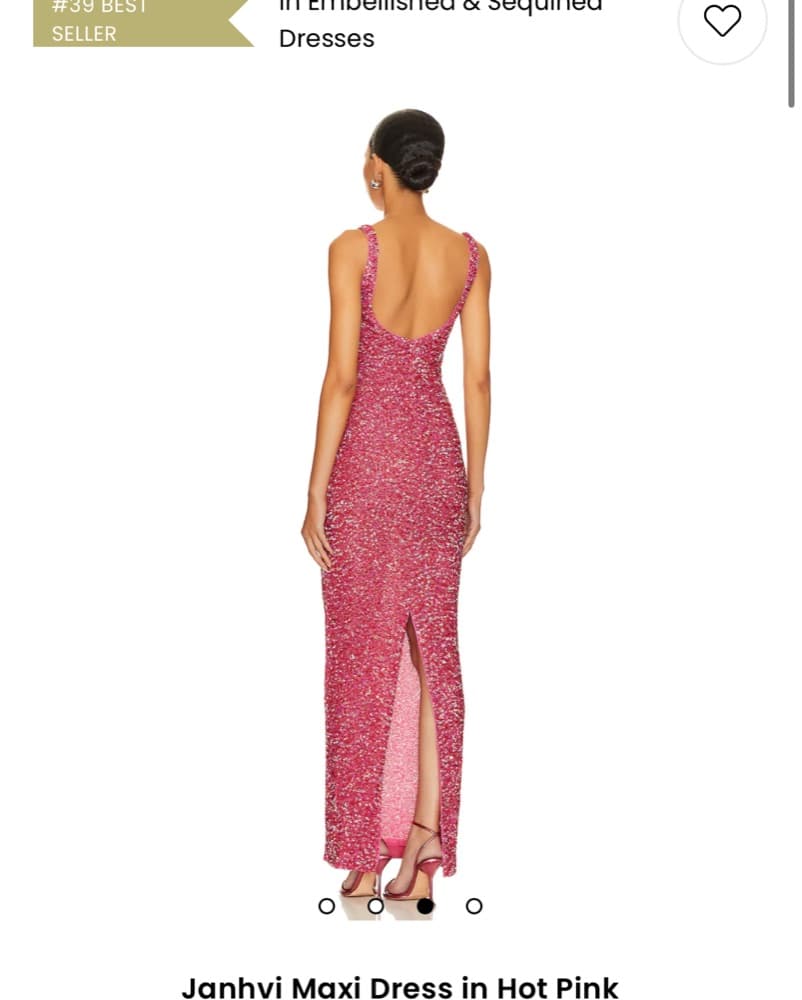 Pink Sparkly Evening Gown  - Image 2