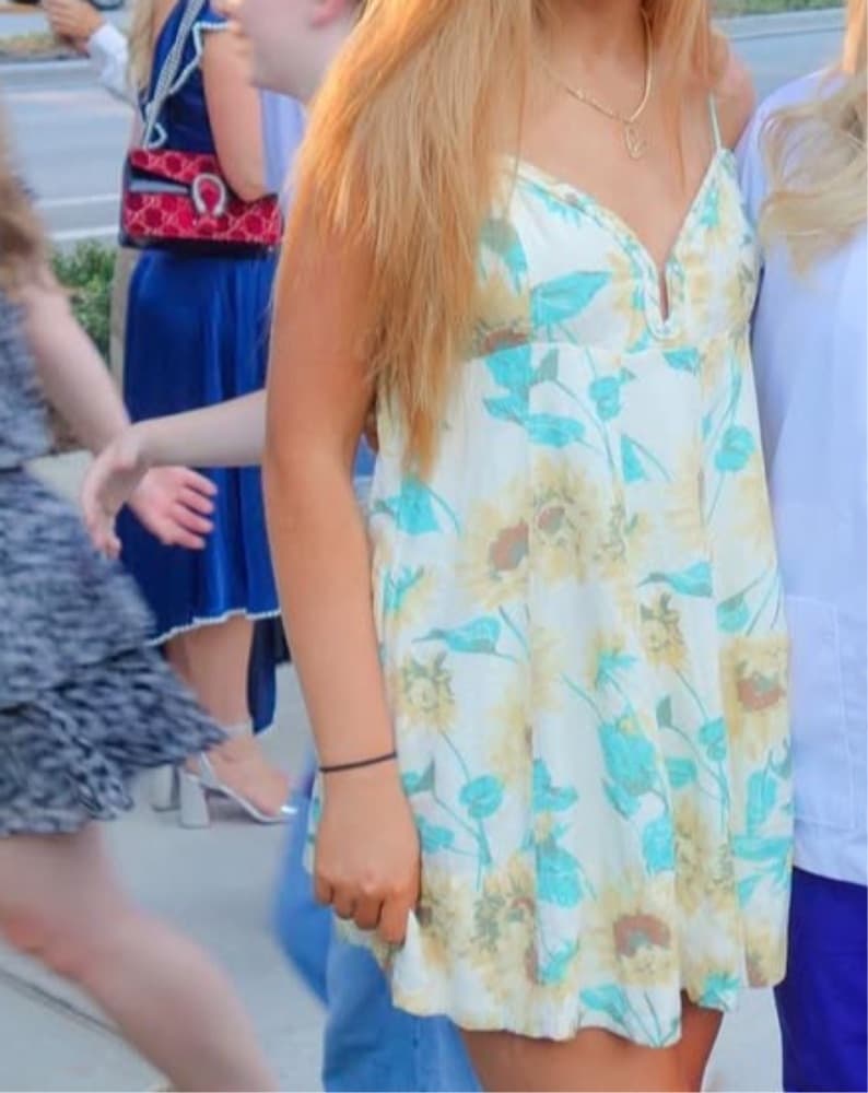 Free People Floral Mini Dress - Image 1