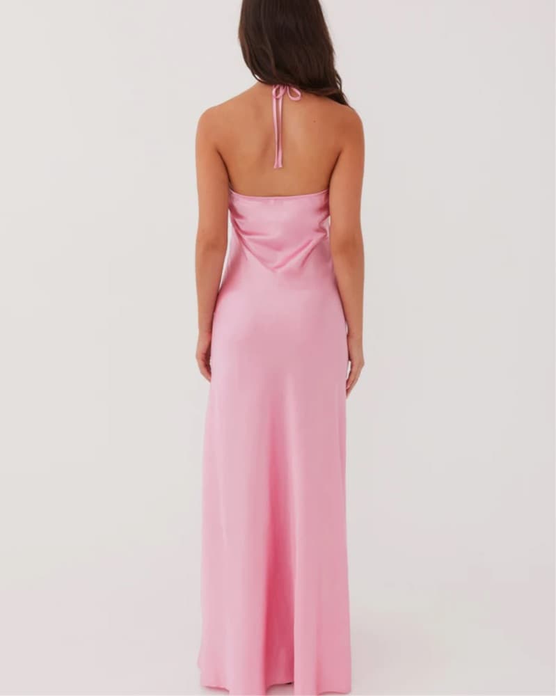Peppermayo Pink Satin Dress - Image 3