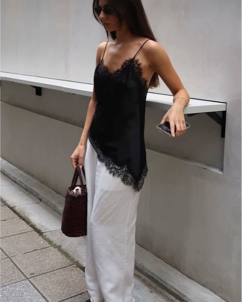 Zara Lace Tank Top - Image 1