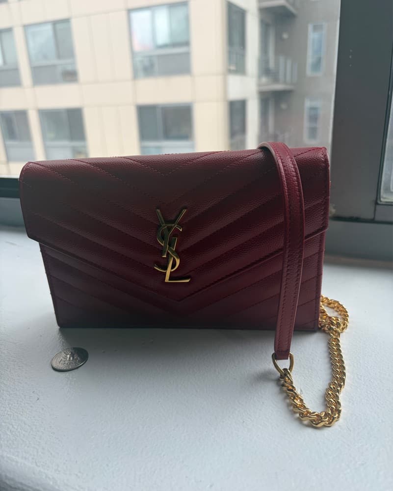 Red YSL Small Purse - Cassandre Model - Image 4
