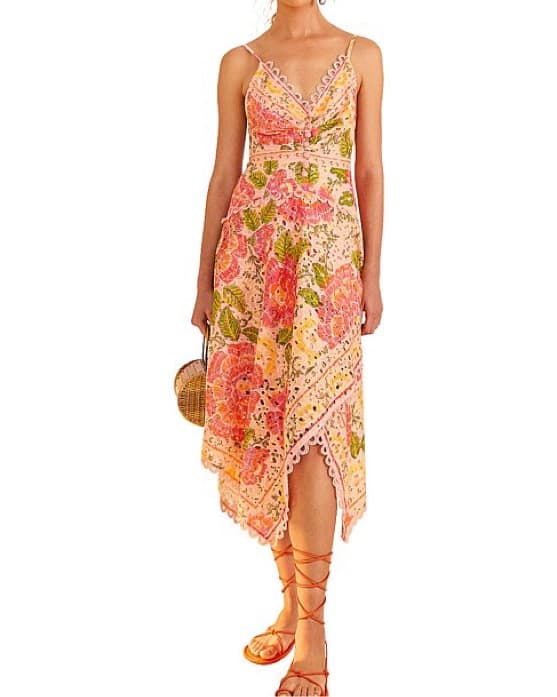 Farm Rio Vibrant Floral Midi Dress  - Image 2