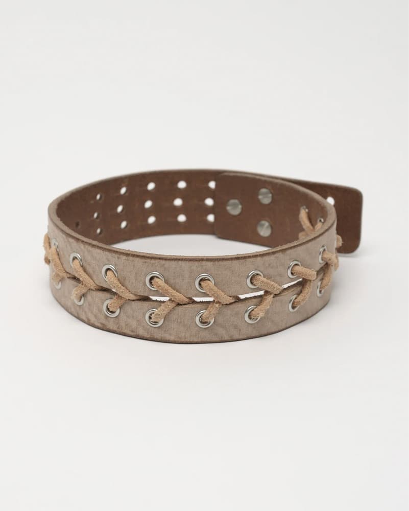 Tan Lace Up Choker - Image 1