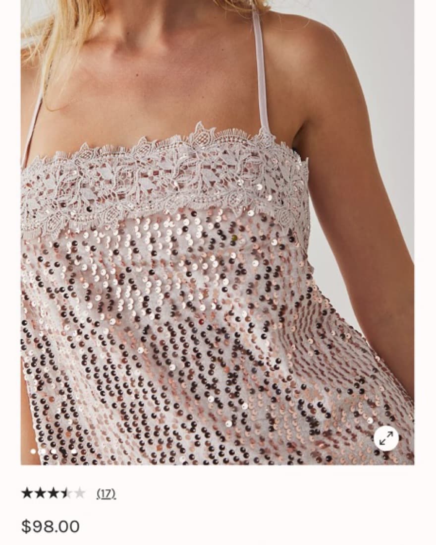 That girl sequin slip pink sold out - Image 3