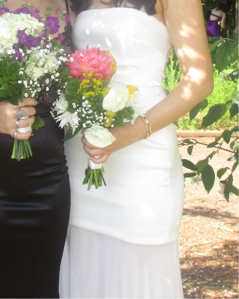 AQUA Mikado Strapless Gown - Exclusive - Image 3