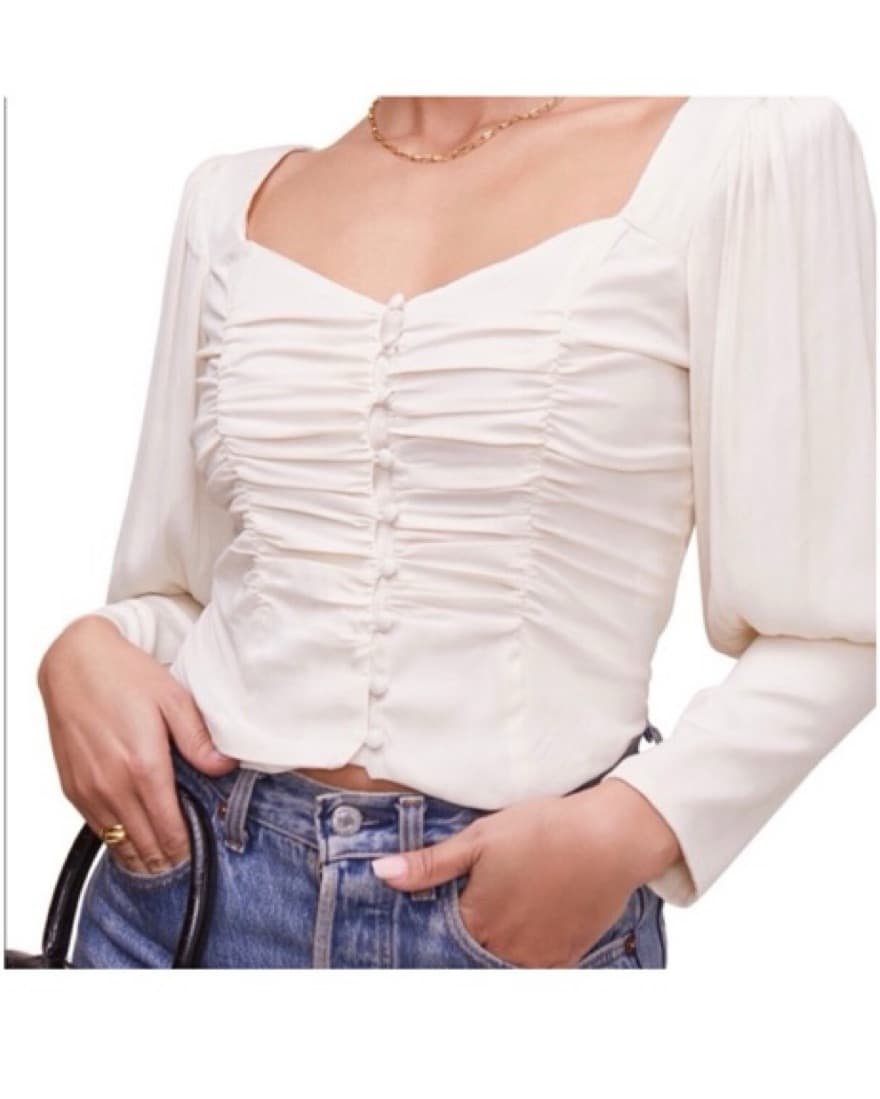 ASTR the Label Romantic Cream Blouse - Image 2