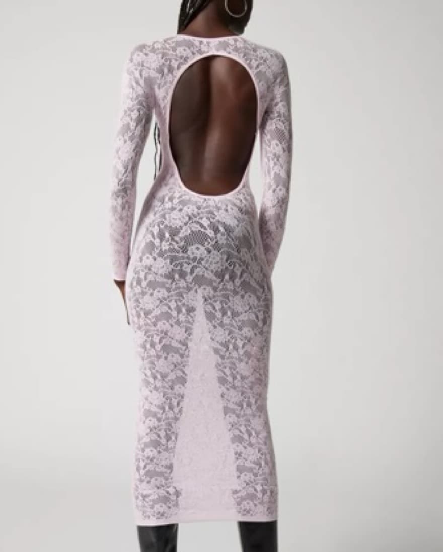 Urban Outfitters Sheer Pink Maxi Dress - Image 4