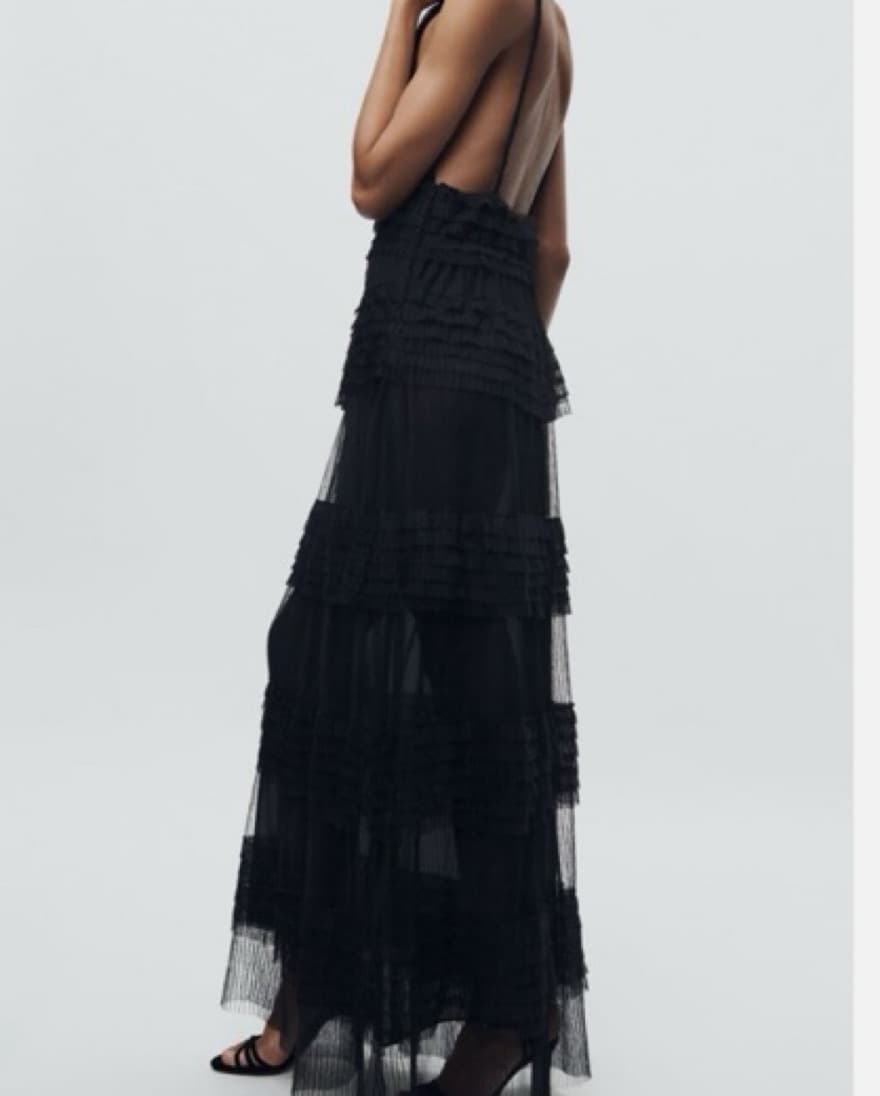 Black Tulle Dress - Image 3