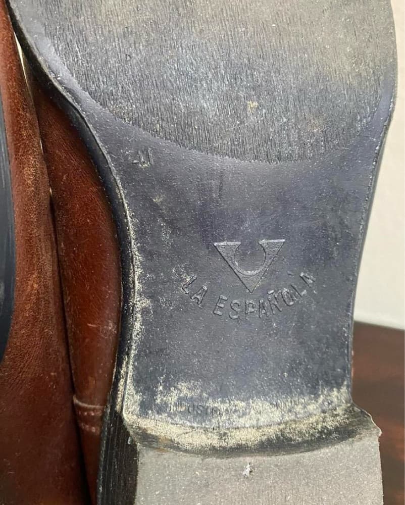La Espanola Brown Leather Riding Boots - Image 5