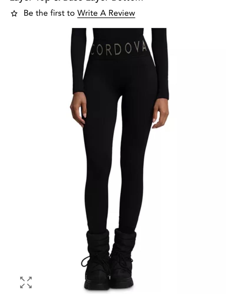 Cordova Black Ski Base Layer Set  - Image 2