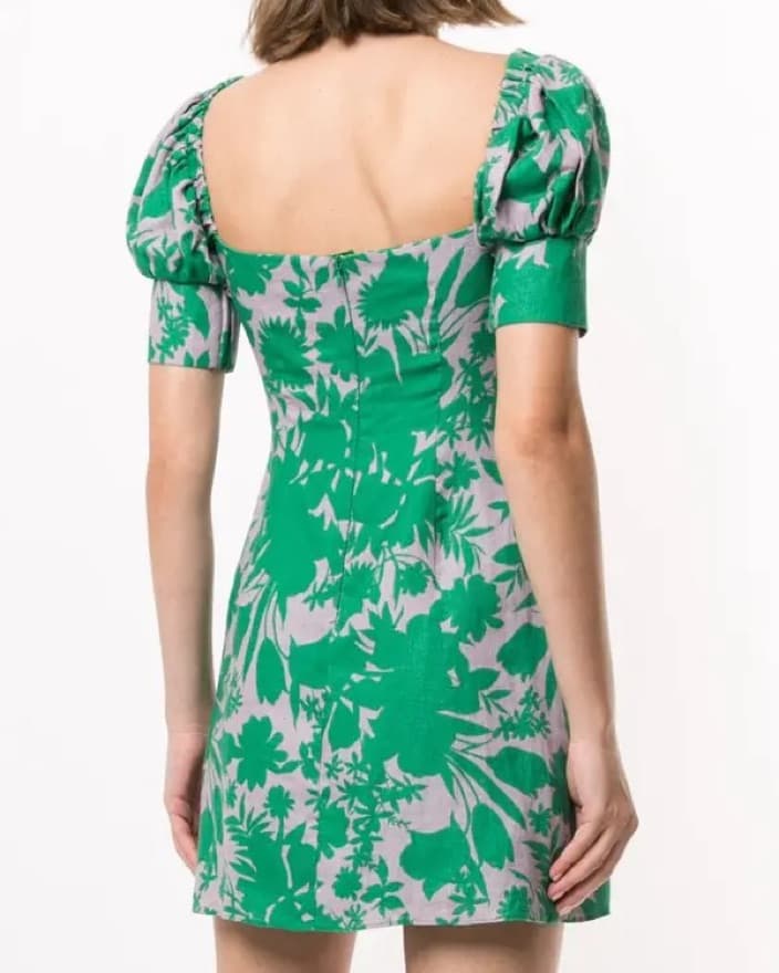 Alexis Printed Linen Mini Dress - Image 2