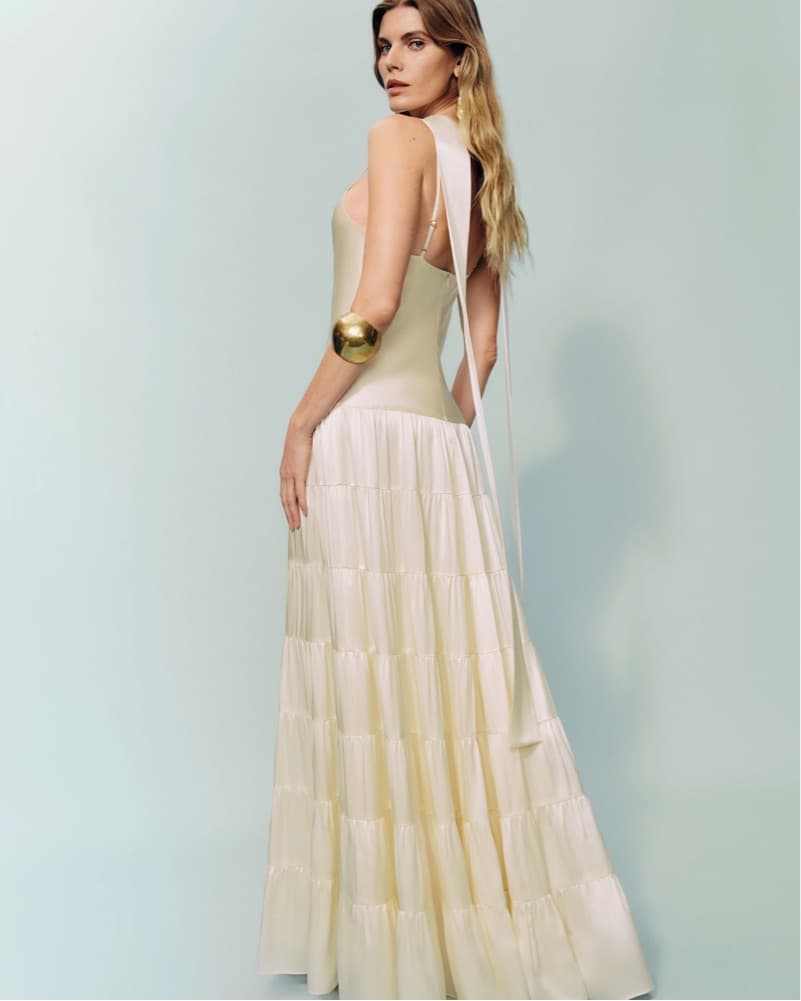 Reformation Agnes Silk Dress - Image 3