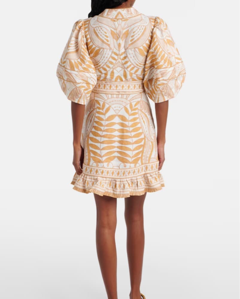 Farm Rio Belted Print Mini Dress - Image 3