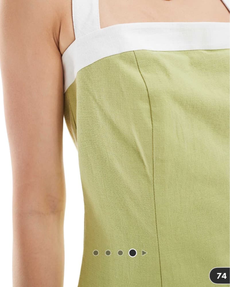 4th & Reckless Halterneck Linen Dress - Image 4