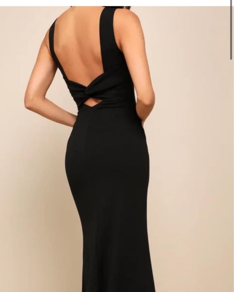 Lulus Black Gown  - Image 2