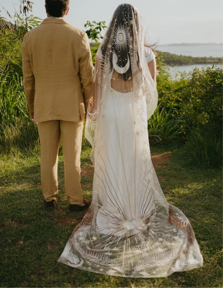 Rue De Seine Desert Rose Veil - Image 2