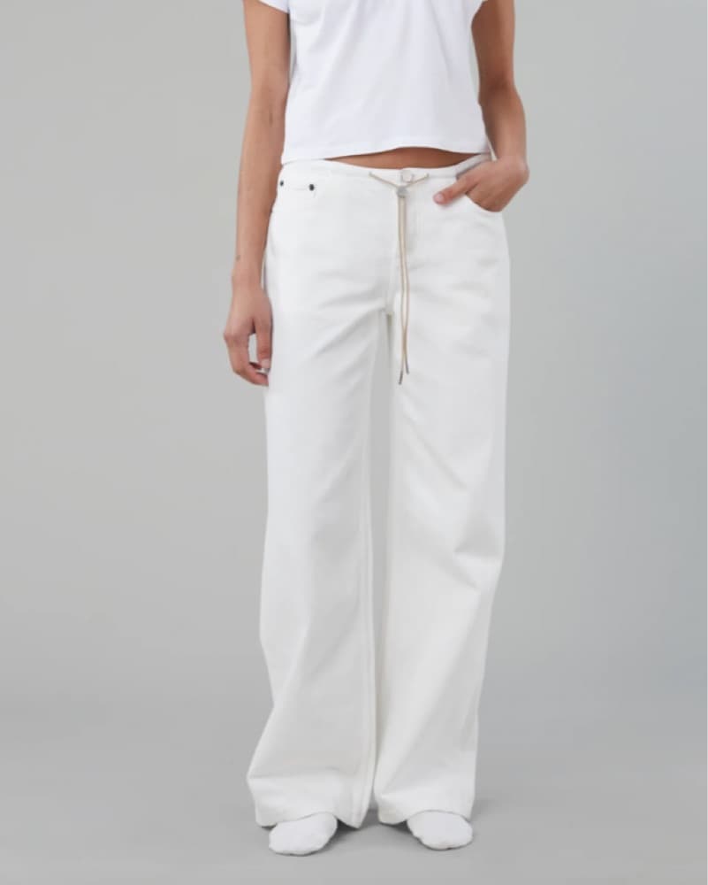 Still Here White Jeans - Image 3