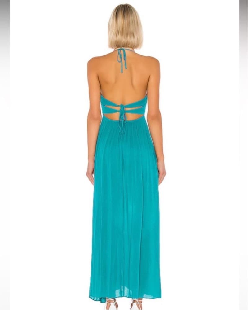 Superdown Arina Maxi Dress - Teal - Image 3